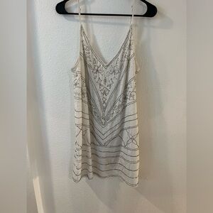 Embroidered White Free People Dress